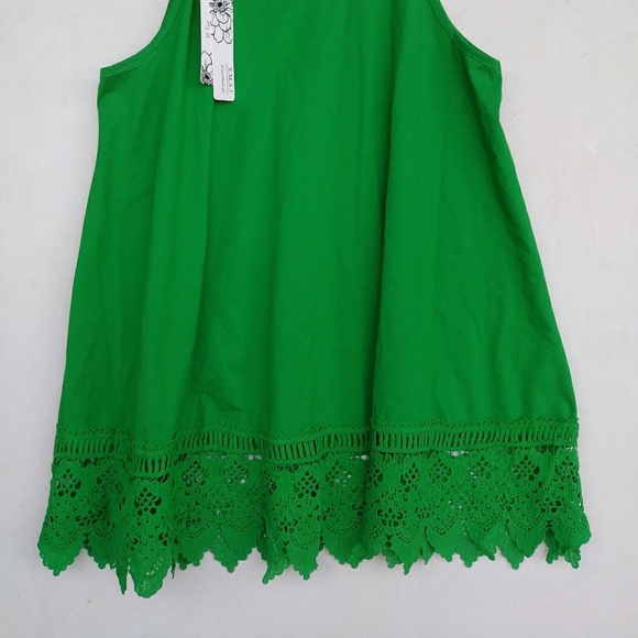 Kelly Green Sleeveless Top sz 1x - Picture 3 of 3